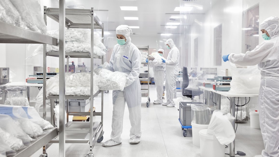 ALPLApharma cleanroom production